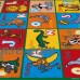 Allstar Kids / Baby Room Area Rug. Learn ABC / Alphabet Letters with Animals Bright Colorful Vibrant Colors (7' 3" x 10' 2")   